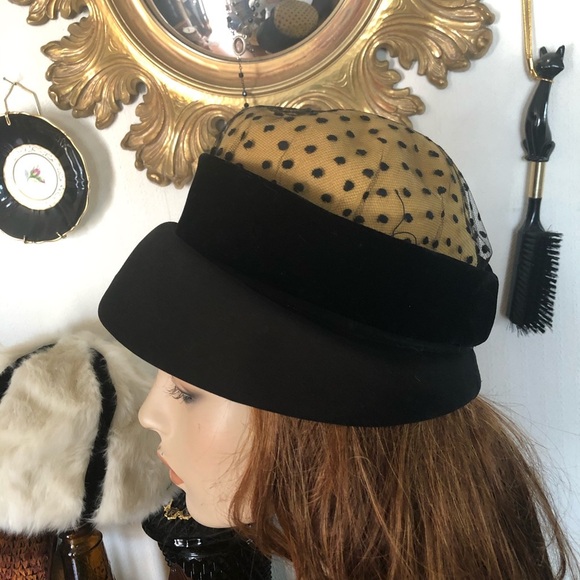 Vintage Black & Camel Hat main image 4
